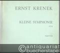 Kleine Symphonie Op. 58 (1928) (= Universal-Edition, UE 9650). Partitur.