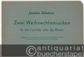 Kleine Partita über "Wie schön leucht' uns der Morgenstern" (= Zwei Weihnachtsmusiken für das Cembalo oder das Klavier, Werk 25a).