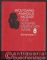 Wolfgang Amadeus Mozart. Neue Ausgabe sämtlicher Werke in 20 Bänden. Band 8: Bühnenwerke V. Studienpartitur.