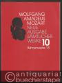 Wolfgang Amadeus Mozart. Neue Ausgabe sämtlicher Werke in 20 Bänden. Band 10: Bühnenwerke VII: Lieder, mehrstimmige Gesänge, Kanons. Studienpartitur.