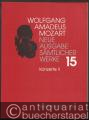 Wolfgang Amadeus Mozart. Neue Ausgabe sämtlicher Werke in 20 Bänden. Band 15: Konzerte II. Studienpartitur.