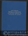Beiträge zur Geschichte der bayerischen Hofkapelle unter Orlando di Lasso [in drei Büchern]. Erstes Buch und drittes Buch, Teil I [mehr nicht erschienen].