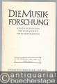 Die Musikforschung. XVI. Jahrgang 1963 / Heft 2, April / Juni.