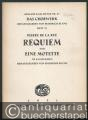 Requiem und eine Motette zu 4-5 Stimmen (= Ausgabe Kallmeyer Nr. 27. Das Chorwerk, Heft 11).