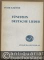 Fünfzehn deutsche Lieder aus Peter Schöffers Liederbuch (1513) für Singstimme und Instrumente oder für gemischten Chor (= Ausgabe Kallmeyer Nr. 48. Das Chorwerk, Heft 29).