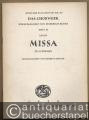 Missa zu 3 Stimmen (= Ausgabe Kallmeyer Nr. 50. Das Chorwerk, Heft 31).