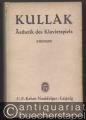 Die Ästhetik des Klavierspiels.
