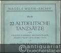 22 altdeutsche Tanzsätze von Valentin Hausmann, Melchior Franck, Johann Staden und Georg Vintz für vier Instrumentalstimmen (= Nagels Musik-Archiv, Nr. 80).