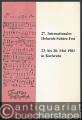27. Internationales Heinrich-Schütz-Fest vom 23.-28. Mai 1981 in Karlsruhe. Programmbuch.