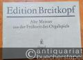 Alte Meister aus der Frühzeit des Orgelspiels. Zwölf Kompositionen des 15. und 16. Jahrhunderts für Orgel (= Edition Breitkopf, Nr. 3938).