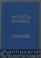 Musik (Bücher/Noten) » Musikwissenschaft - Analecta hymnica medii aevi. Registerband 1, 1. Halbband: A - J. Registerband 1, 2. Halbband: K - Z. Registerband 2.
