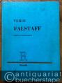 Falstaff. Commedia lirica in tre atti (= Edition Ricordi). Opera completa per canto e pianoforte.