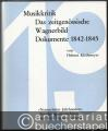 Situationsgeschichte der Musikkritik und des musikalischen Pressewesens in Deutschland, dargestellt vom Ausgange des 18. bis zum Beginn des 20. Jahrhunderts. IV. Teil: Das zeitgenössische Wagner-Bild. Zweiter Band: Dokumente 1842 - 1845 (= Studien zur Musikgeschichte des 19. Jahrhunderts, Band 7).