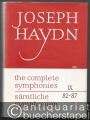 Symphonien IX (82 - 87) (= Joseph Haydn. Kritische Ausgabe sämtlicher Symphonien / Critical edition of the complete symphonies. Philharmonia No. 597). Partitur.