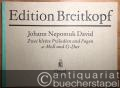 Zwei kleine Präludien und Fugen a moll und G Dur (1931) (= Edition Breitkopf, Nr. 5591). Für Orgel.