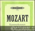 Kammerkonzert für Klavier und Streichorchester (zwei Oboen, zwei Hörner ad lib.) (KV 414) (= Edition Peters, Nr. 9028). Ausgabe für zwei Klaviere.