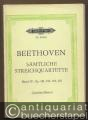 Sämtliche Streichquartette. Band IV: Op. 131, Op. 132, Op. 133, Op. 135 (= Edition Peters Nr. 3032d). Taschenpartitur.