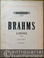 Musik (Bücher/Noten) » Noten/Partituren - Lieder und Gesänge für eine Singstimme mit Pianoforte, Op. 63. Heft I: No. 1-4. Heft II: No. 5-9 (= Edition Peters, No. 2011a u. 2011b) [2 Hefte in 1 Band]. Tiefe Stimme.