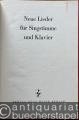 Musik (Bücher/Noten) » Noten/Partituren - Neue Lieder für Singstimme und Klavier.