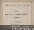 Des Simplicius Simplicissimus Jugend. Bilder einer Entwicklung aus dem deutschen Schicksal nach H. J. Chr. Grimmelshausen. Klavierauszug.