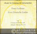 Two German songs for voice and piano with obbligato clarinet in B flat / Zwei deutsche Lieder für Gesang und Klavier mit obligater Klarinette in B (= Music for voice and instrument, N.M. 249).