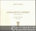 Verklärter Herbst per canto e pianoforte. Poesia di Georg Trakl. Versione Baritono.