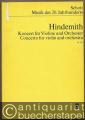 Konzert für Violine und Orchester / Concerto for violin and orchestra (1939) (= Edition Schott, Musik des 20. Jahrhunderts, Nr. 3529). Studien-Partitur.