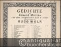 Fussreise (= Gedichte von Eduard Mörike für eine Singstimme und Klavier componirt (1888) von Hugo Wolf, Nr. 10). Hoch.