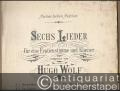Morgenthau (comp. 1877) (= Sechs Lieder für eine Frauenstimme und Klavier componirt von Hugo Wolf, No. 1).