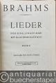 Musik (Bücher/Noten) » Noten/Partituren - Lieder für eine Singstimme mit Klavierbegleitung, Band 2 (= Edition Peters, Nr. 3202b). Ausgabe für tiefe Stimme.