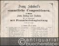 Der Wanderer. Morgenlied. Wanderers Nachtlied, Op. 4 (= Franz Schubert's sämmtliche Compositionen. I. Band: Lieder, Gesänge und Balladen für eine Singstimme mit Pianofortebegleitung revidirt und corrigirt von L. Winkler und H. Sattler, Heft 4).