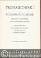 Musik (Bücher/Noten) » Noten/Partituren - Ausgewählte Lieder für eine Singstimme mit Klavierbegleitung (= Edition Peters, Nr. 4651c). Ausgabe für tiefe Stimme.