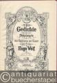 Musik (Bücher/Noten) » Noten/Partituren - 3 Gedichte von Michelangelo für eine Baßstimme und Klavier (= Edition Peters, [Nr. 3155]). Original-Ausgabe.