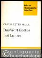 Das Wort Gottes bei Lukas. Die lukanische Worttheologie als Frage an die neuere Lukasforschung (= Erfurter Theologische Schriften, hrsg. v. W. Ernst u. K. Feiereis, Band 11).