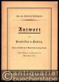 Antwort auf Professor v. Soden, Ein erdichtetes Markusevangelium (= Theol. Blätter, 18. Jahrg. Nr. 3/4, März/April 1939).