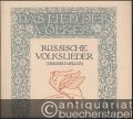 Russische Volkslieder (= Das Lied der Völker, Edition Schott 551).