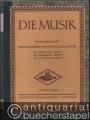 Musik (Bücher/Noten) » Musik-Zeitschriften - Die Musik. Monatsschrift, herausgegeben von Bernhard Schuster. XX. Jahrgang, Hefte 1-12 [in vier Bänden, vollständig].