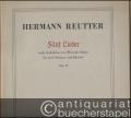 Fünf Lieder nach Gedichten von Theodor Storm für tiefe Stimme und Klavier, Opus 58 (= Edition Schott, Nr. 3675).