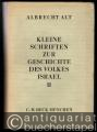 Religion/Philosophie » Sonstiges - Religion - Kleine Schriften zur Geschichte des Volkes Israel. Erster und Zweiter Band.