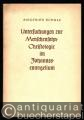 Untersuchungen zur Menschensohn-Christologie im Johannesevangelium. Zugleich ein Beitrag zur Methodengeschichte der Auslegung des 4. Evangeliums.