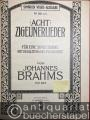 Musik (Bücher/Noten) » Noten/Partituren - Acht Zigeunerlieder für eine [hohe] Singstimme mit Begleitung des Pianoforte, Op. 103 (= Simrock Volks-Ausgabe, No. 261[a]).