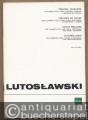 Preludia Taneczne na klarnet solo, harfe, fortepian, perkusje i orkiestre smyczkowa / Tanzpräludien für Klarinette, Harfe, Klavier, Schlagzeug und Streichorchester (1955) (= PWM Edition 2818). Partitura.