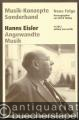 Hanns Eisler. Angewandte Musik (= Musik-Konzepte. Neue Folge, Sonderband).