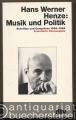 Musik und Politik. Schriften und Gespräche 1955 - 1984 (= dtv 1480 / 10305).