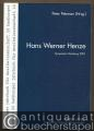 Hans Werner Henze. Symposion Hamburg 2001 (= Hamburger Jahrbuch für Musikwissenschaft, Band 20).