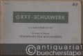 Spielstücke für Blockflöten I. Heft A u. Heft B (= Orff-Schulwerk. Jugendmusik. Edition Schott Nr. 3557a u. 3557b).