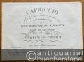 Capriccio per Piano-Forte a quattro mani su Quartetto con Coro Ah! che faro? nell' Armida del Sigr. Mo. Rossini dedicato allo stesso e composto da Antonio Fanna.