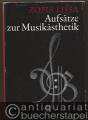 Aufsätze zur Musikästhetik. Eine Auswahl.