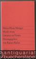 Musik wozu. Literatur zu Noten (= edition suhrkamp 684).