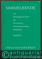 Sammelbände zur Musikgeschichte der Deutschen Demokratischen Republik, Band II.